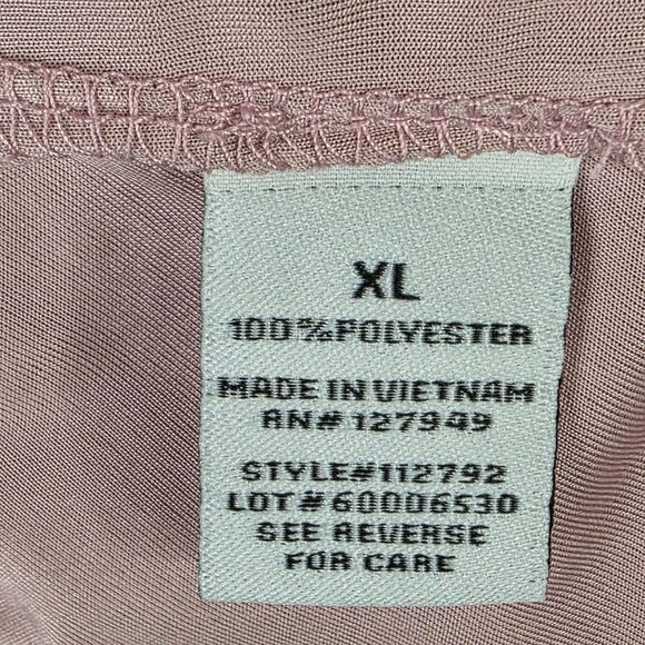 Womens Emma & Michele Pink Tiered Dress Ruffle Sleeveless V Neck Polyester XL - Picture 6 of 10